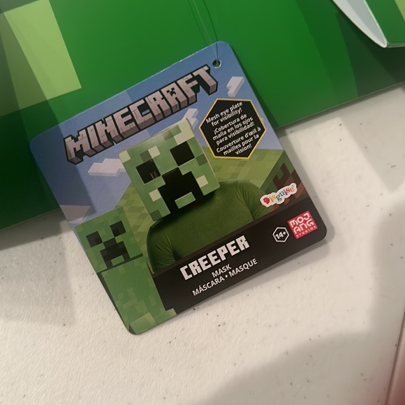 NEW Disguise Mojang Studios Minecraft Creeper Mask Halloween Costume Block - Picture 3 of 7